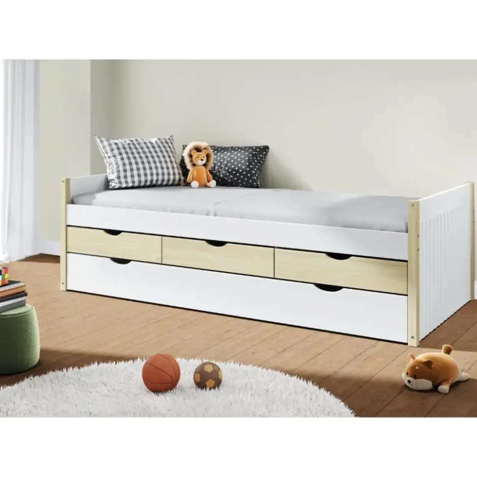 Calicosy - ROMEO Bed - Beige - 98,2x205x63 cm