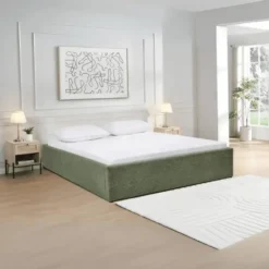 Calicosy - ROMY Opbergbed bekleed - Grijs - 152x204x36,5 cm