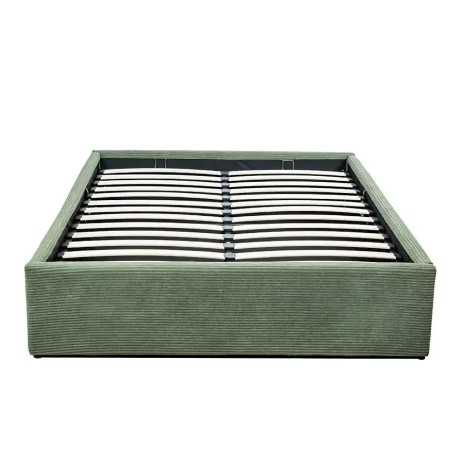 Calicosy - ROMY Opbergbed bekleed - Grijs - 152x204x36,5 cm