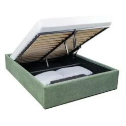 Calicosy - ROMY Opbergbed bekleed - Grijs - 152x204x36,5 cm
