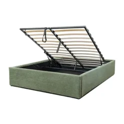 Calicosy - ROMY Opbergbed bekleed - Grijs - 152x204x36,5 cm