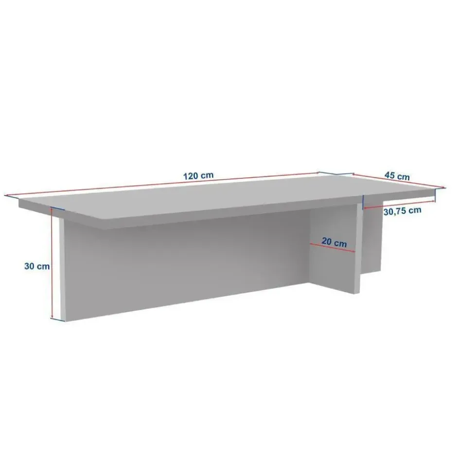 CALICOSY - Salontafel HARBOR - 30x120x45 cm