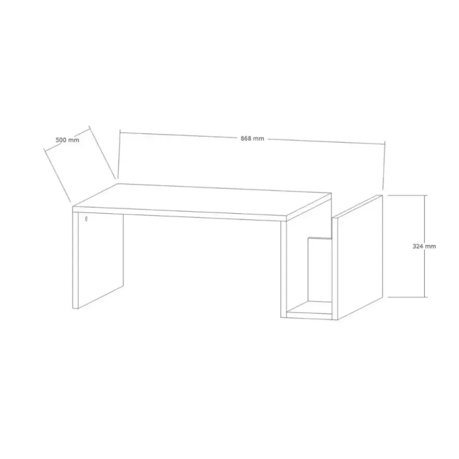 Calicosy - Salontafel L86,8 cm - MEMO - 86,8x50x32,4 cm