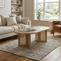 Calicosy - Salontafel TALIA - licht hout 120x60x40 cm