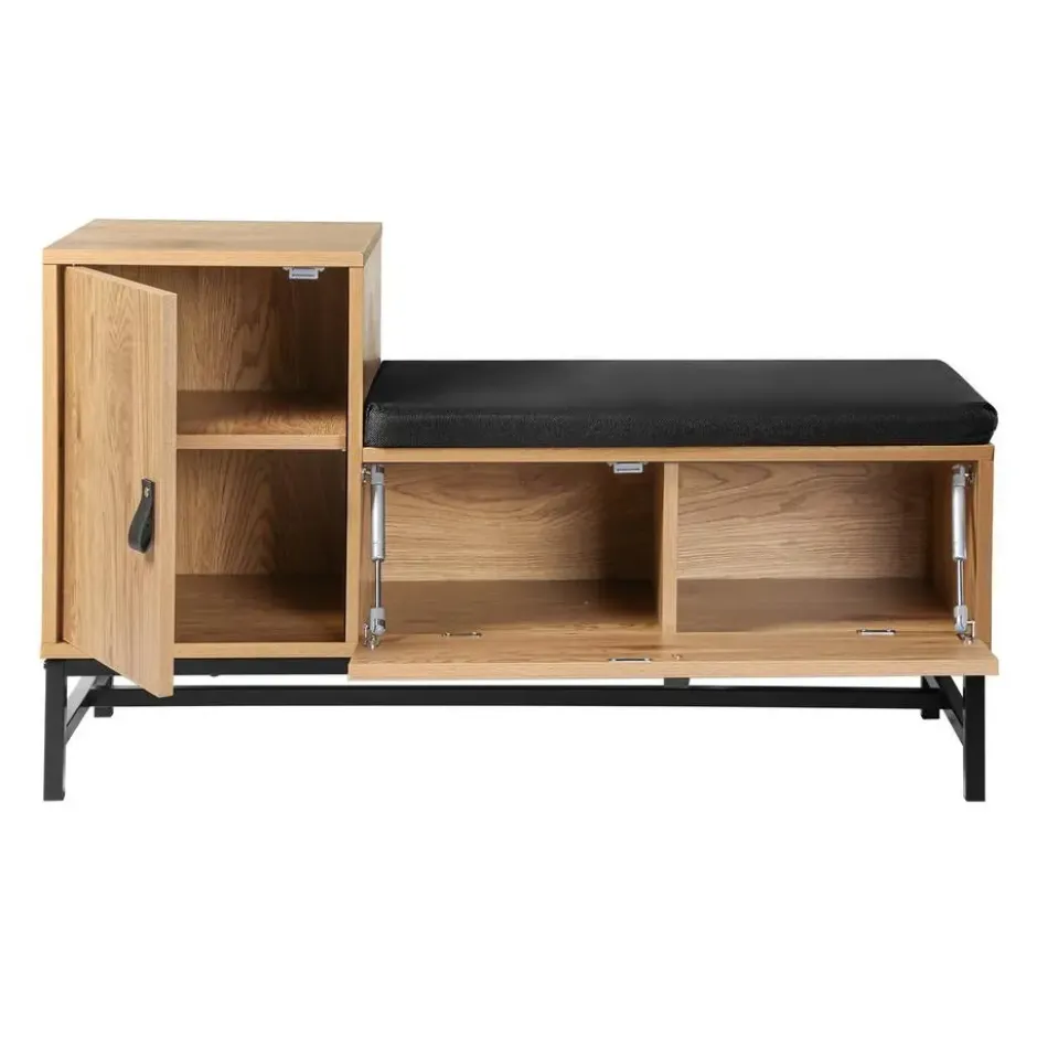 Calicosy - Schoenenbank met 2 opbergvakken - JILL - 38x101x59 cm