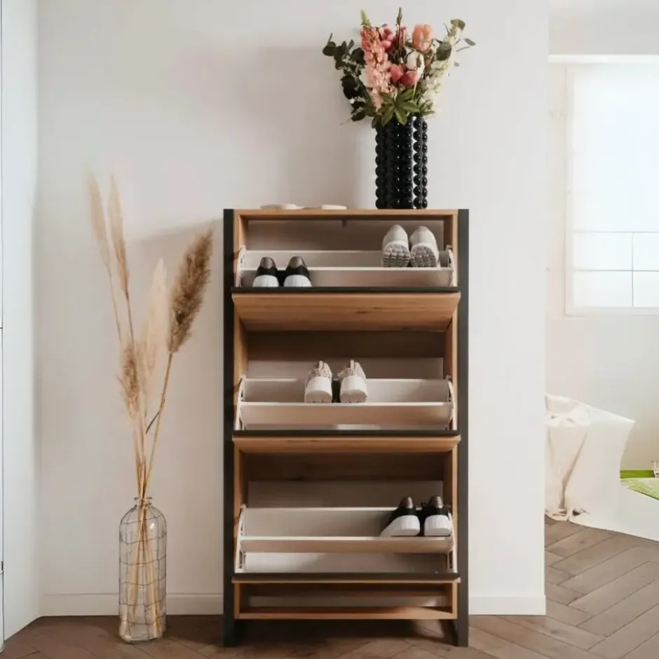 Calicosy - Schoenenkast met 3 kleppen L70 cm - DENVER - 25x70x125 cm