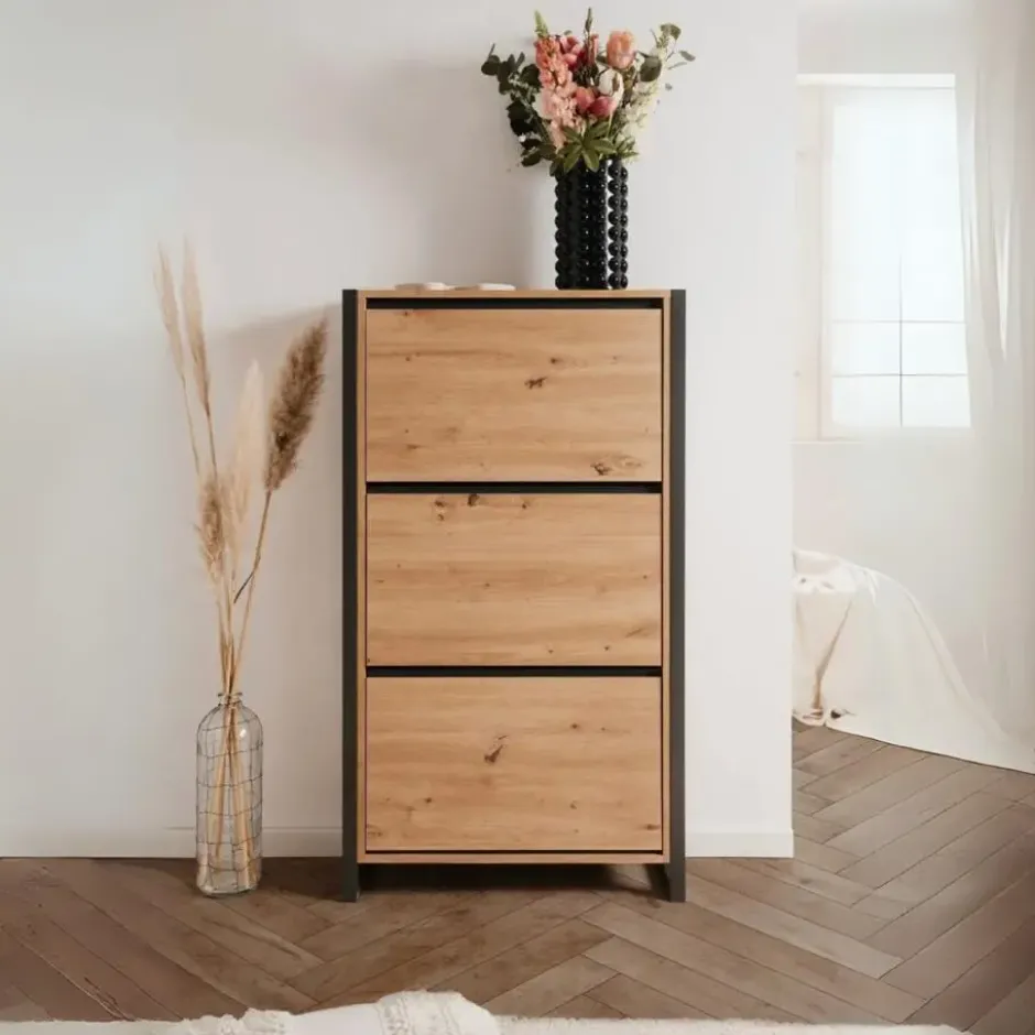 Calicosy - Schoenenkast met 3 kleppen L70 cm - DENVER - 25x70x125 cm