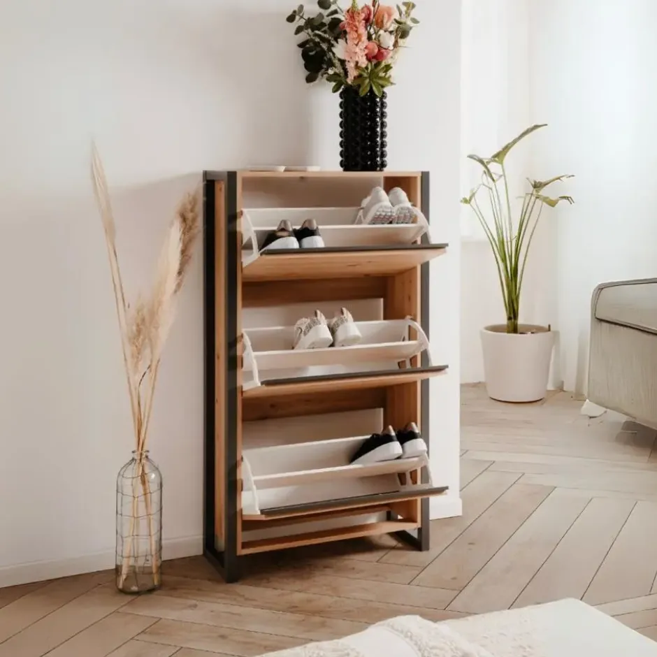 Calicosy - Schoenenkast met 3 kleppen L70 cm - DENVER - 25x70x125 cm