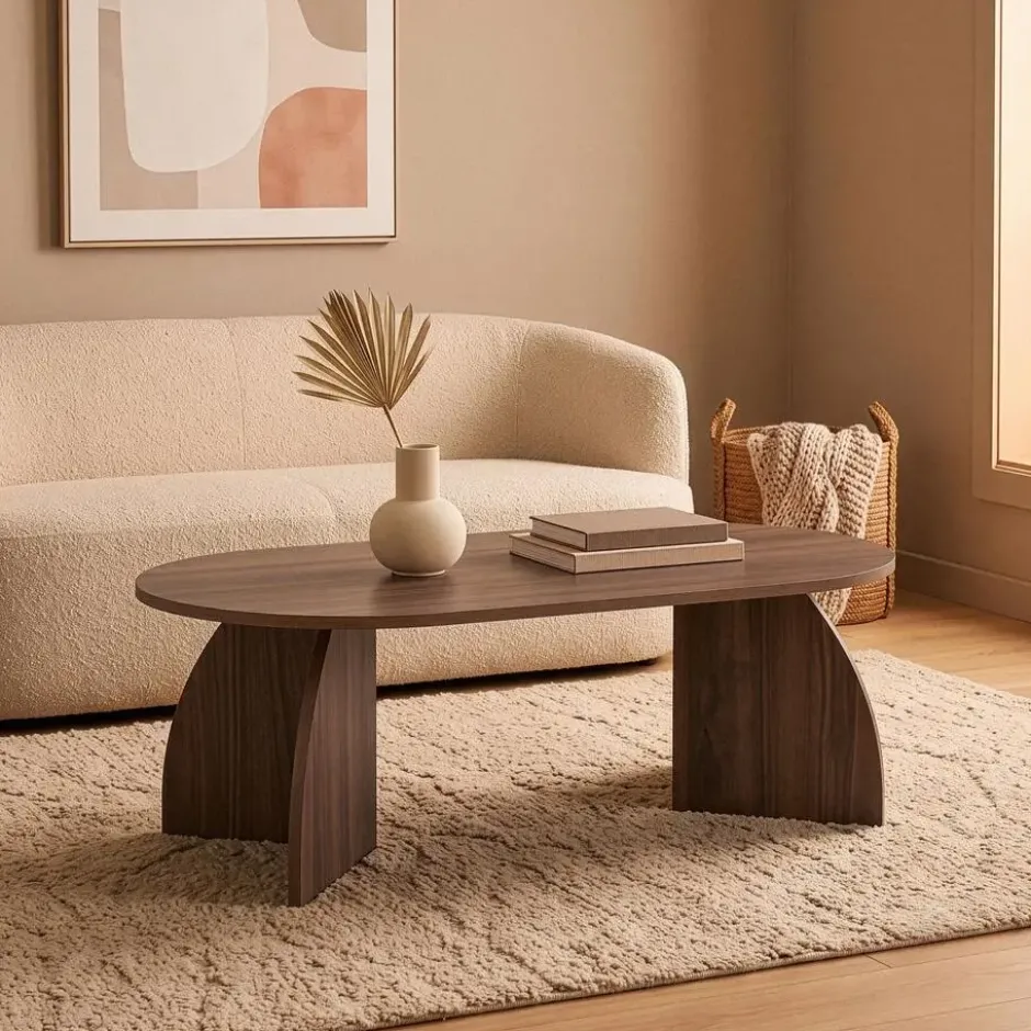 Calicosy - SELENE Salontafel - Licht hout - 120x60x40 cm
