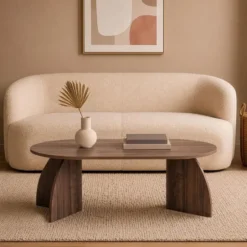 Calicosy - SELENE Salontafel - Licht hout - 120x60x40 cm