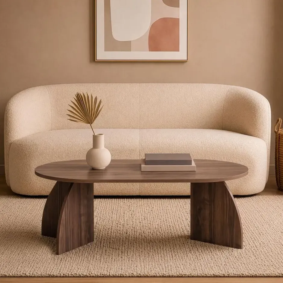 Calicosy - SELENE Salontafel - Licht hout - 120x60x40 cm