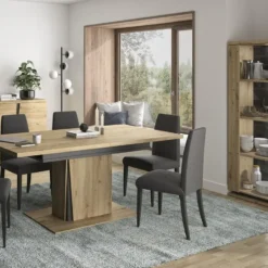 CALICOSY - Servieskast 2 deuren Franse fabricage - Litch hout - 45x120x170 cm