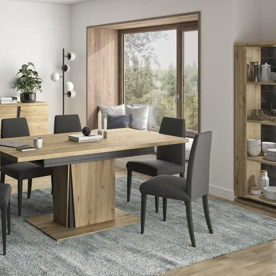 CALICOSY - Servieskast 2 deuren Franse fabricage - Litch hout - 45x120x170 cm