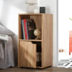 CALICOSY - Set van 2 Nachtkastjes MODU - Licht hout - 61.6x30.7x29 cm