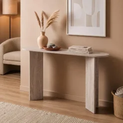 Calicosy - SIRA Design haltafel - Travertijn - 35x150x75 cm