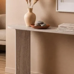 Calicosy - SIRA Design haltafel - Travertijn - 35x150x75 cm
