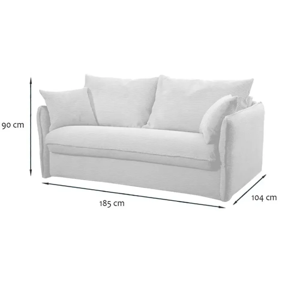 Calicosy - Slaapbank - Ecru - 185x104x90 cm