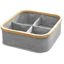 Calicosy - Stoffen mand - Antracietgrijs - 29x29x9 cm