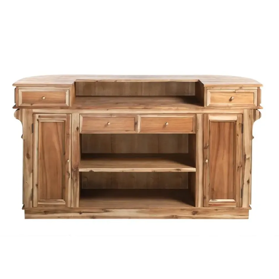 Calicosy - Toonbank ESTAMINET - Donker hout 200x60x110 cm
