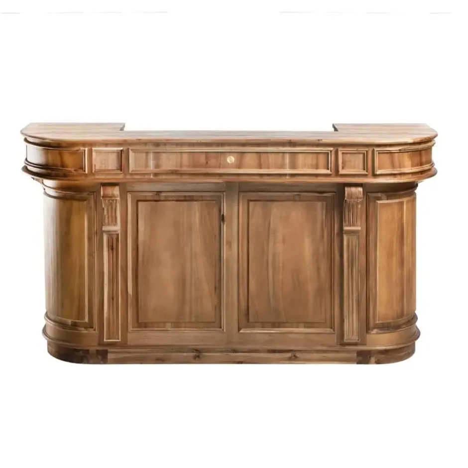 Calicosy - Toonbank ESTAMINET - Donker hout 200x60x110 cm