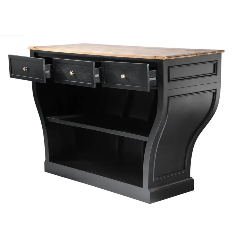 Calicosy - Toonbank PROCOPE - Donker hout 150x60x100 cm