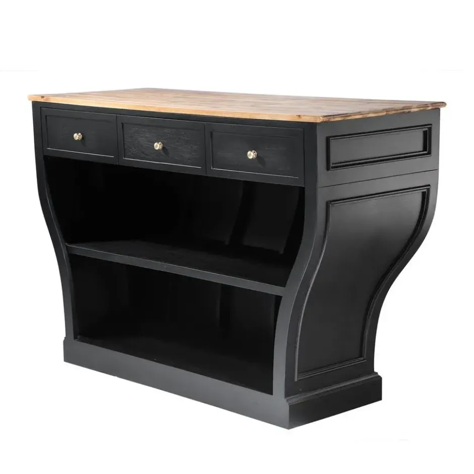 Calicosy - Toonbank PROCOPE - Donker hout 150x60x100 cm