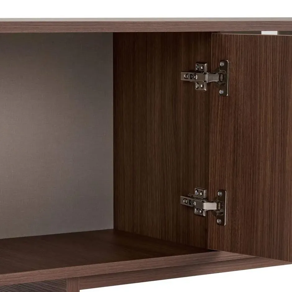 Calicosy - Tv-meubel CELENA - Donker hout 180x34x52 cm