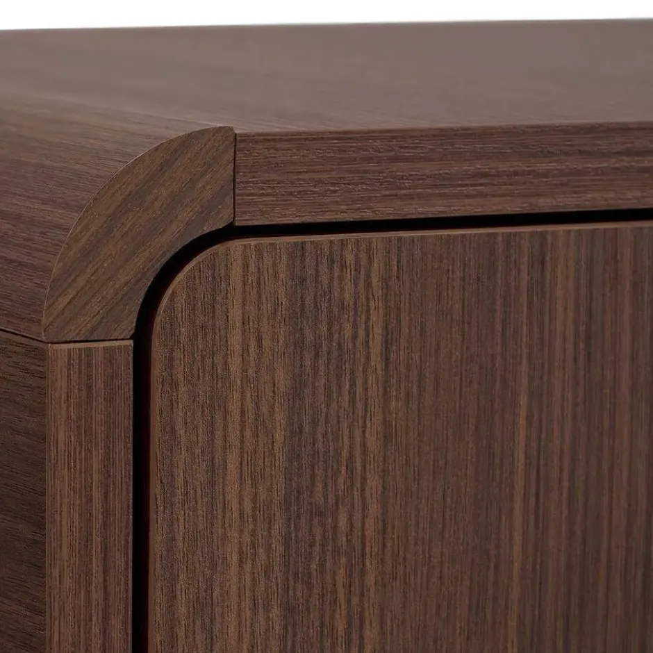 Calicosy - Tv-meubel CELENA - Donker hout 180x34x52 cm
