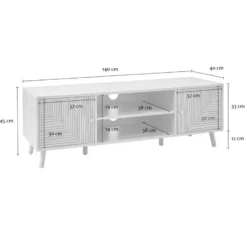 CALICOSY - TV-Meubel EDEN - 45x140x40 cm