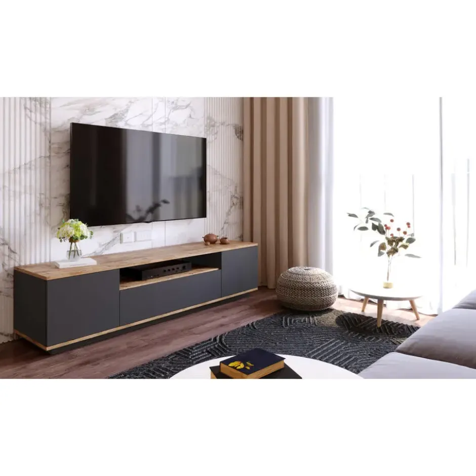 CALICOSY - TV-Meubel FR7-AA - - 44,6x180x44,5 cm