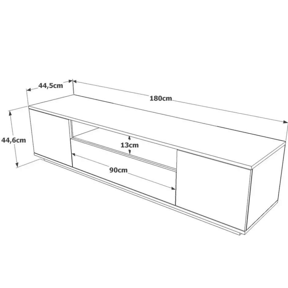 CALICOSY - TV-Meubel FR7-AA - - 44,6x180x44,5 cm