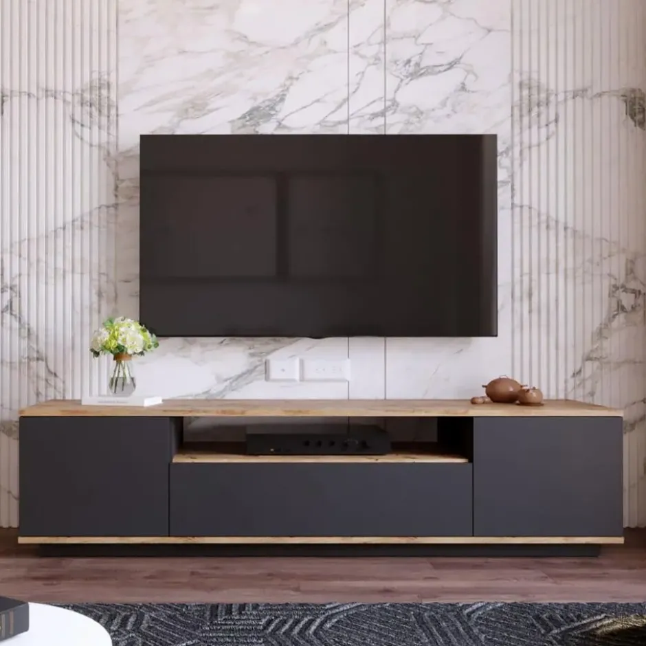 CALICOSY - TV-Meubel FR7-AA - - 44,6x180x44,5 cm