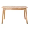 Calicosy - Uitschuifbare Eettafel SOLINE - Rubberwood - 120/160 x80x75 cm