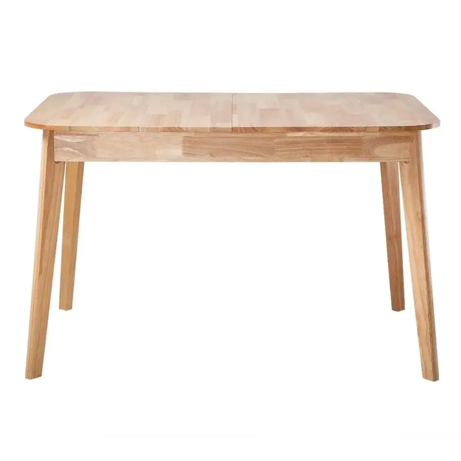 Calicosy - Uitschuifbare Eettafel SOLINE - Rubberwood - 120/160 x80x75 cm