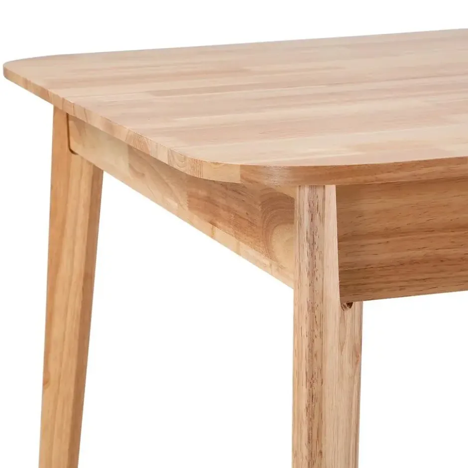 Calicosy - Uitschuifbare Eettafel SOLINE - Rubberwood - 120/160 x80x75 cm