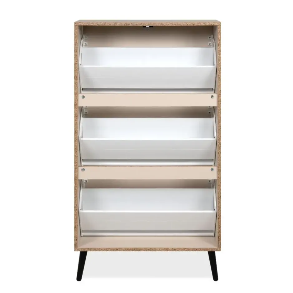 Calicosy - VIGO Schoenenkast - Terracotta - 24x70x125 cm