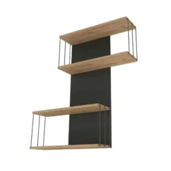 CALICOSY - Wandplank met 2 vakken DESTAN - 19x65x96 cm