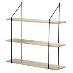 Calicosy - Wandplank 3 niveaus Houtdecor L60 cm 15x60x60 cm