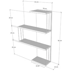 CALICOSY - Wandrek CAMBEL - 96x64x19 cm