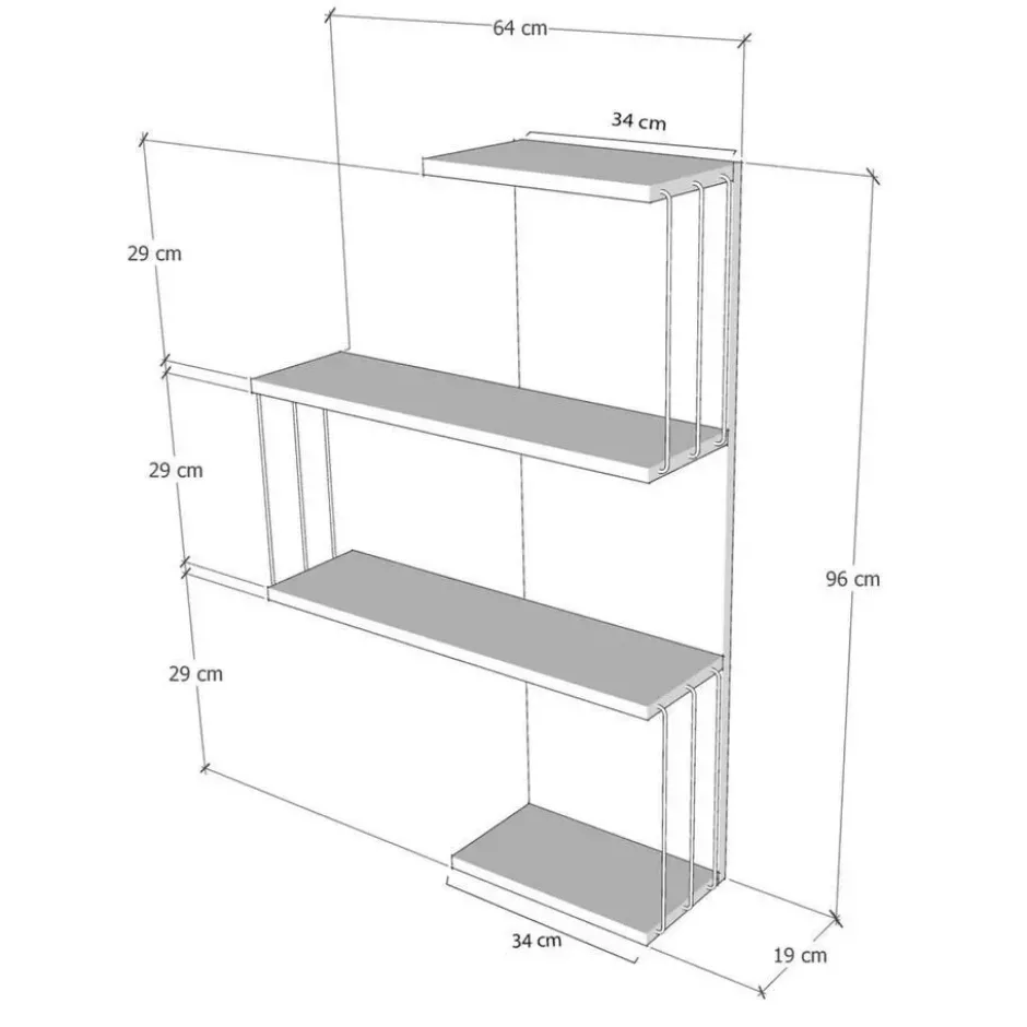CALICOSY - Wandrek CAMBEL - 96x64x19 cm