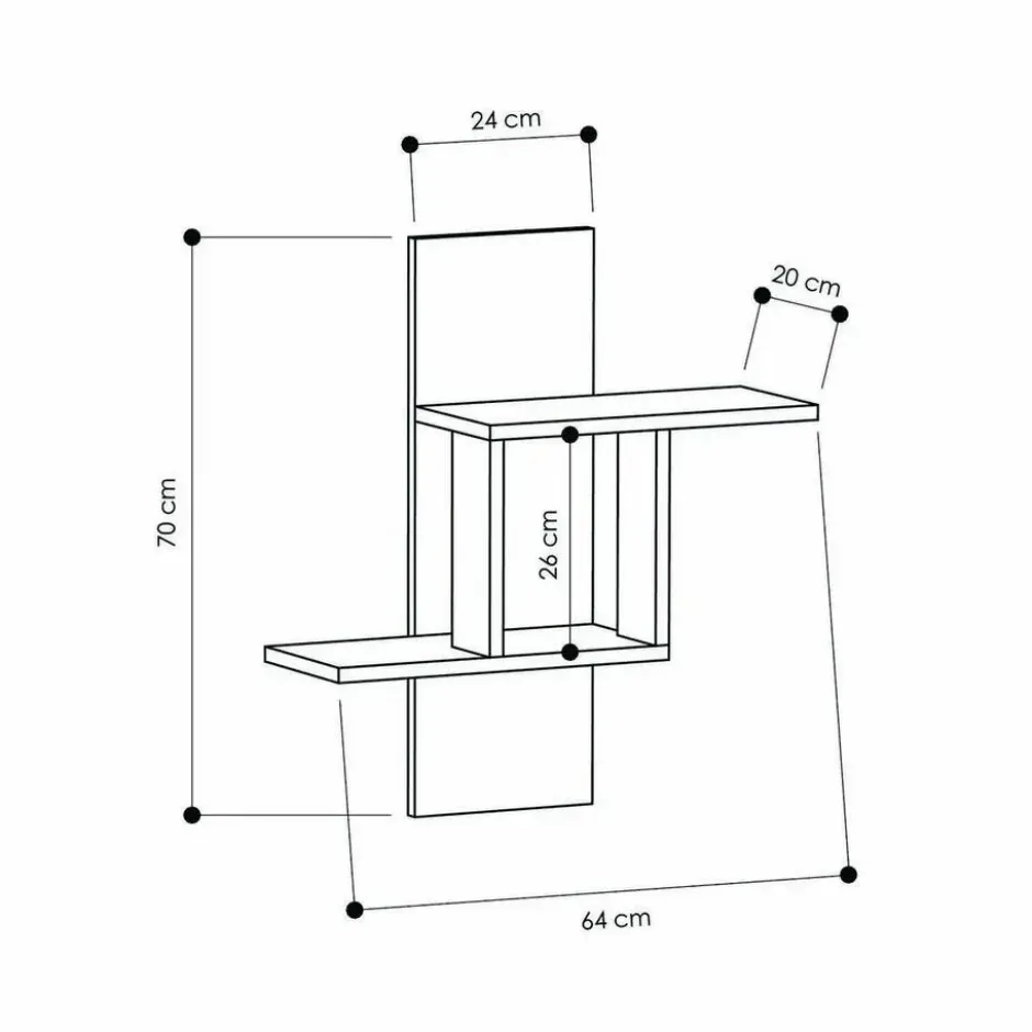 CALICOSY - Wandrek MILL - 70x64x20 cm