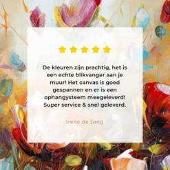 Canvas Schilderij 120x80 cm Bloemen - Kunst - Natuur - Olieverf