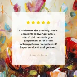 Canvas Schilderij 90x60 cm Bloemen - Kunst - Natuur - Olieverf