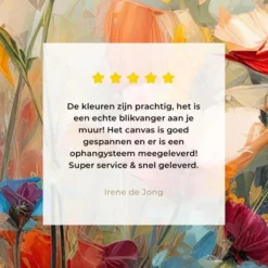 Canvas Schilderij 80x120 cm Bloemen - Watercolor - Kunst - Botanisch - Natuur