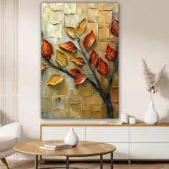 Canvas Schilderij 80x120 cm Boom - Abstract - Natuur - Kunst