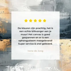 Canvas Schilderij 90x60 cm Kunst - Grijs - Goud - Abstract