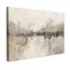 Canvas Schilderij 90x60 cm Moderne kunst - Abstract - Beige