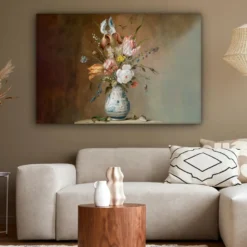Canvas Schilderij 120x80 cm Oude meesters - Bloemen - Balthasar van der Ast
