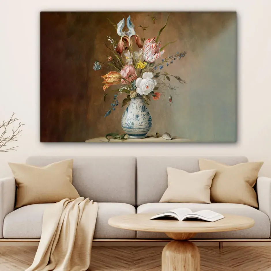 Canvas Schilderij 120x80 cm Oude meesters - Bloemen - Balthasar van der Ast