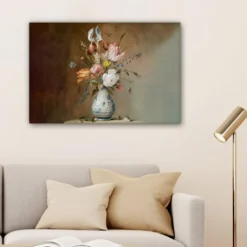 Canvas Schilderij 60x40 cm Oude meesters - Bloemen - Balthasar van der Ast